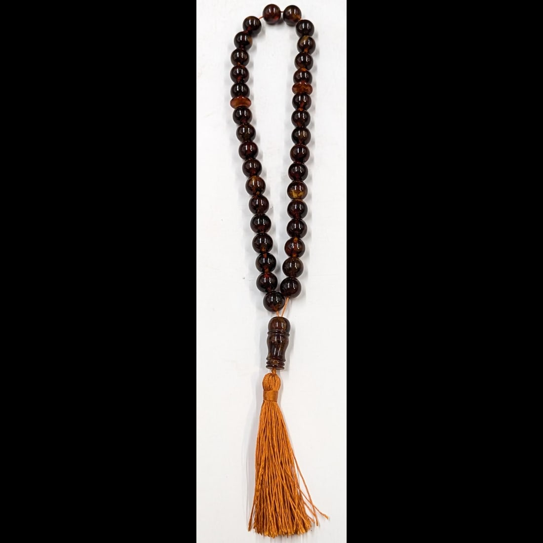 Vintage Amber Prayer Beads, 36 Beads Total, Possibly Baltic (1 of 9)