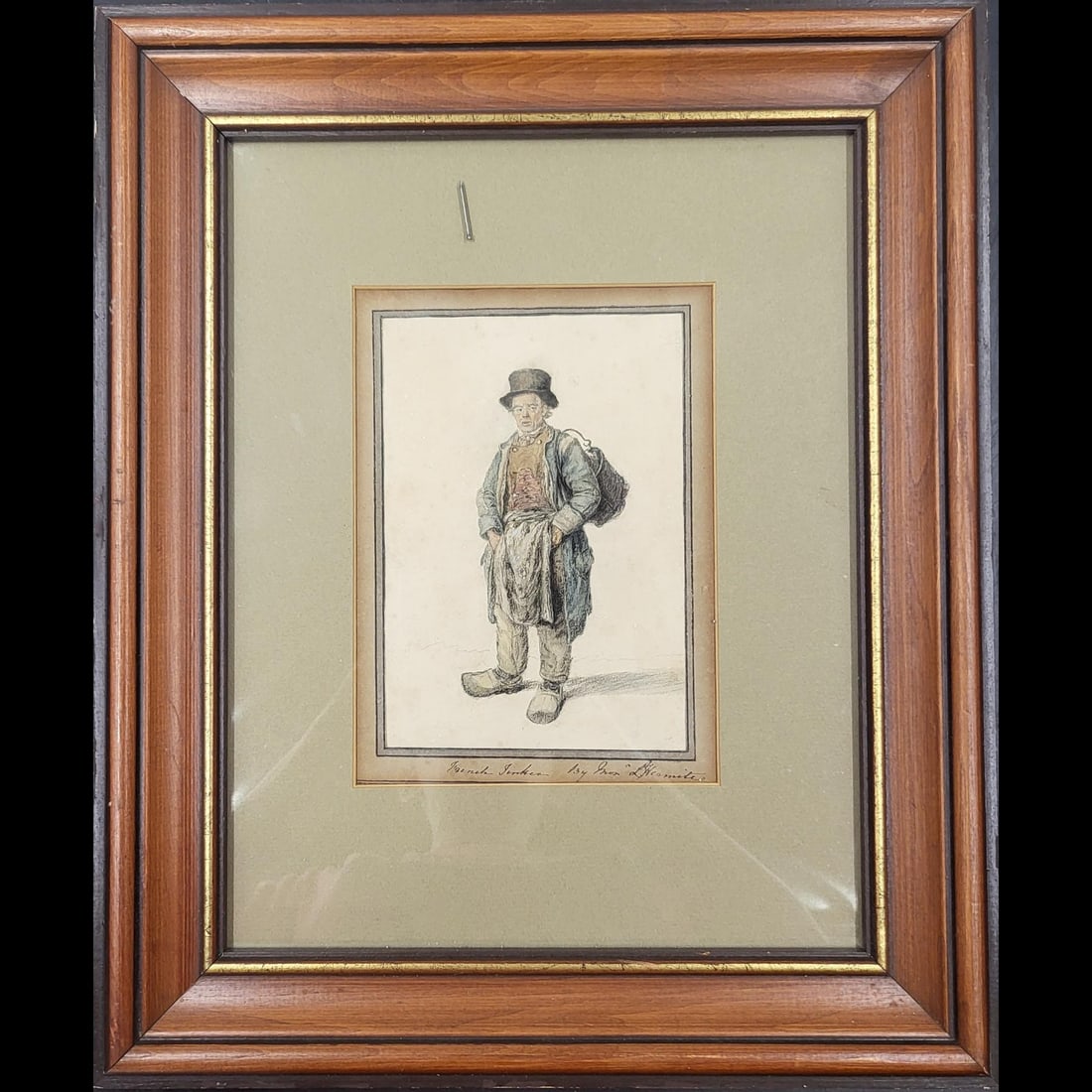 Léon Lhermitte (French, 1844-1925) Original Pastel Drawing, "French Junker" (1 of 11)