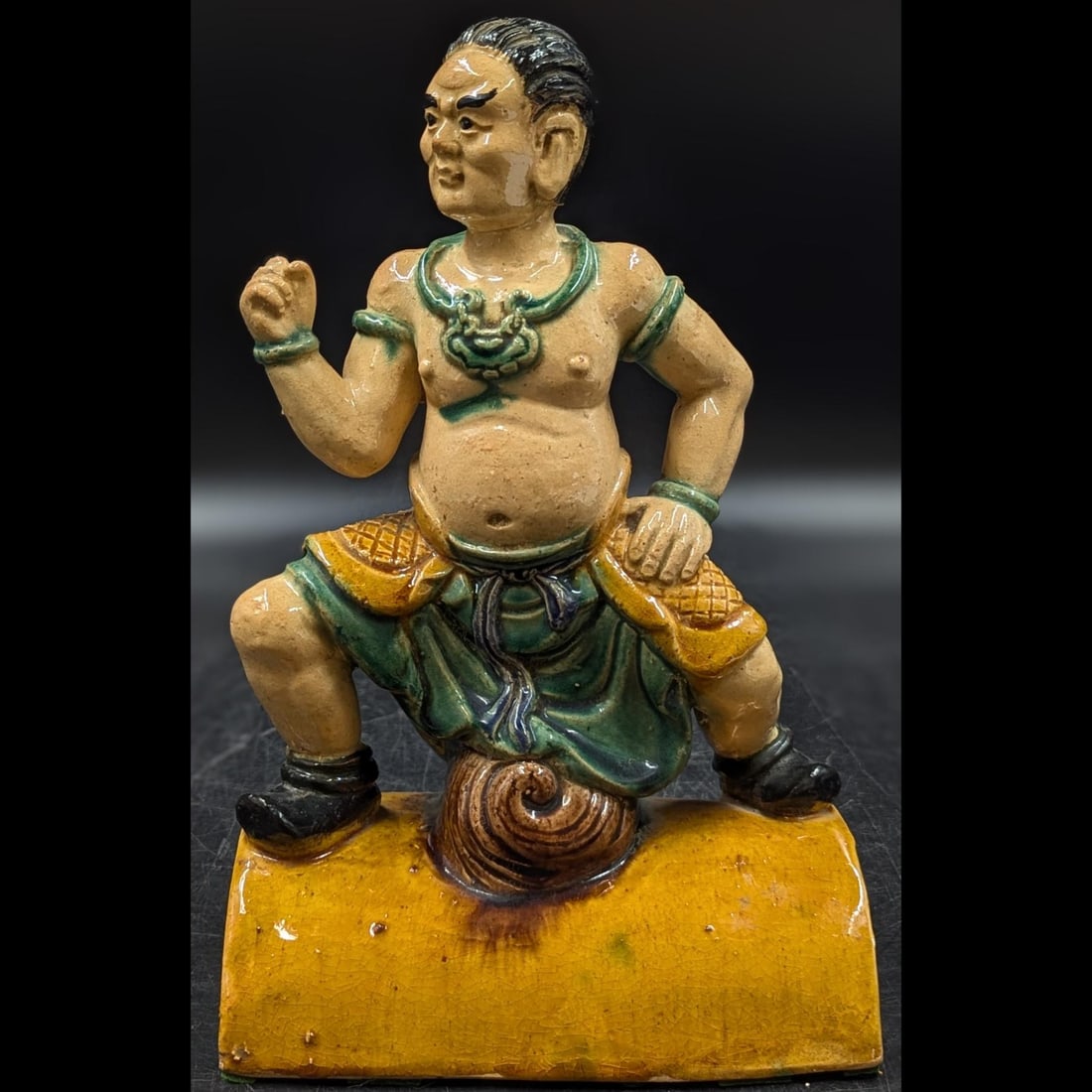 Chinese Tang Dynasty Sancai Figural Roof Tile (1 of 15)