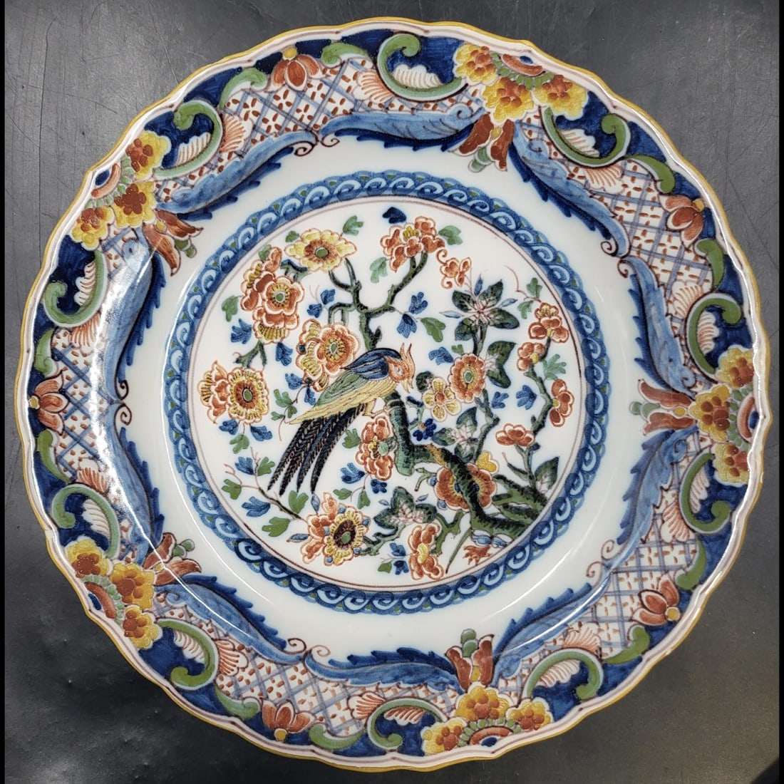 Makkum Dutch Porcelain Charger Marked 1111 Signed "B" (1 of 9)