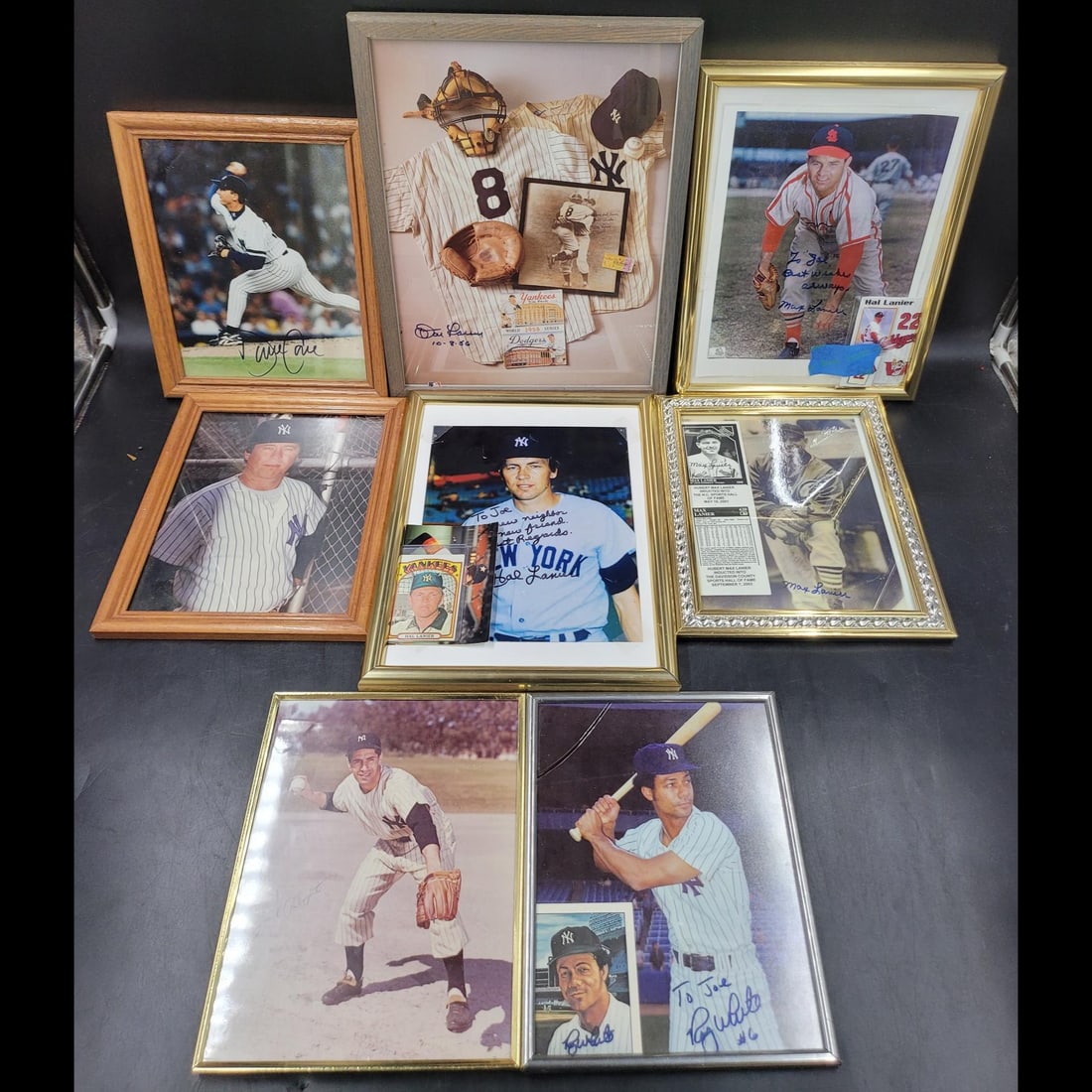 Lot Of 7 MLB Framed Autographed Photographs (1 of 9)