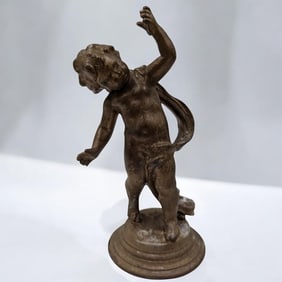 A Fine Vintage Gilt Bronze Putto