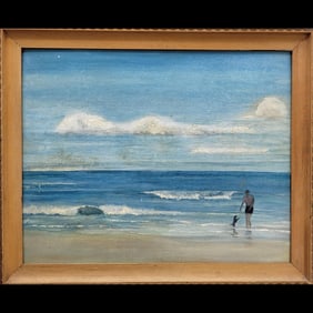 An Oil On Board Seascape Painting Unsigned