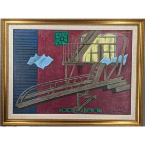 New York / Florida Artist Bruce Gregory 1917-2002 Landscape Painting Signed Estate Fresh