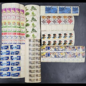 Lot Of 8 Assorted United States 1973-1980 Postal Stamp Blocks