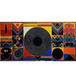 S.H Raza Acrylic On Canvas Painting With COA, Titled "ANKURAN"