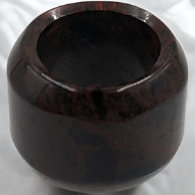 A Fine Carved Stone Chinese Archer's Ring