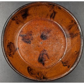 An Early Redware Pottery Bowl