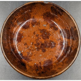 An Early Redware Pottery Bowl