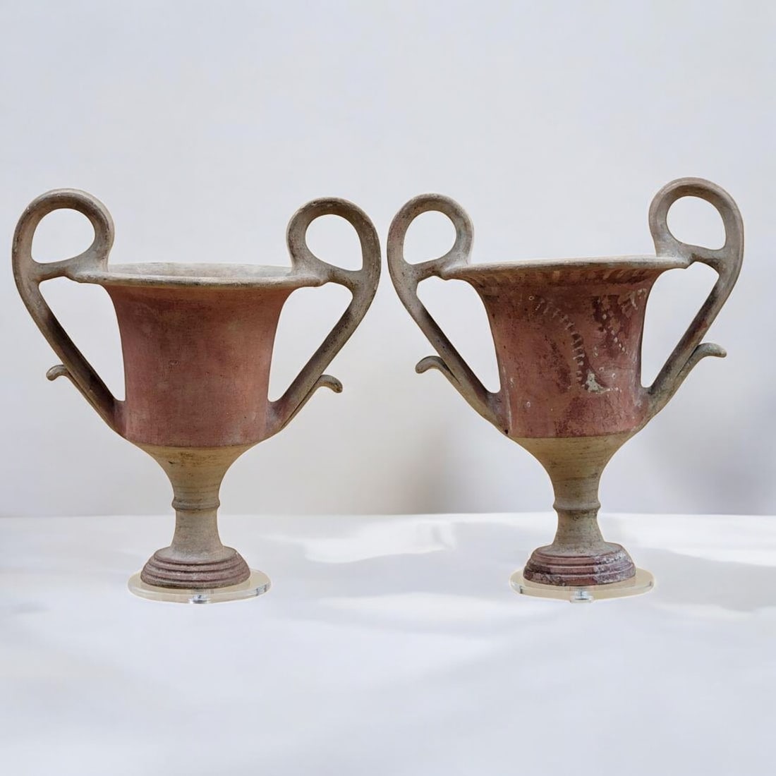 Lot Of 2 Ancient Pottery Etruscan Kantharos (1 of 20)
