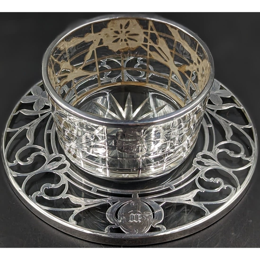 ABP Roman Punch Cup And Underplate With Sterling Silver Overlay (1 of 19)