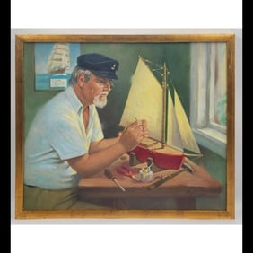 Florida Artist Donald Renner Oil On Canvas Painting