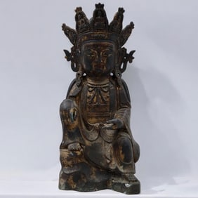 A Chinese Bronze Seated Buddha Figure
