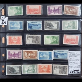 United States Mint Stamps 20-Count, National Parks Full Set 1934-1935