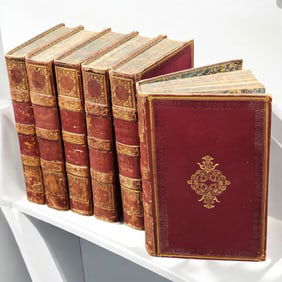 The Roman History In Six Volumes By Nathaniel Hooke 1825 London, Full Set