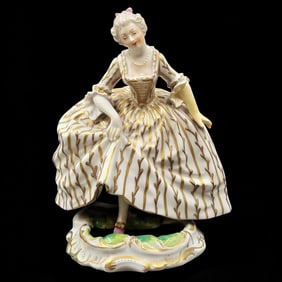 A French Sevres Style Porcelain Figure Of A Lady