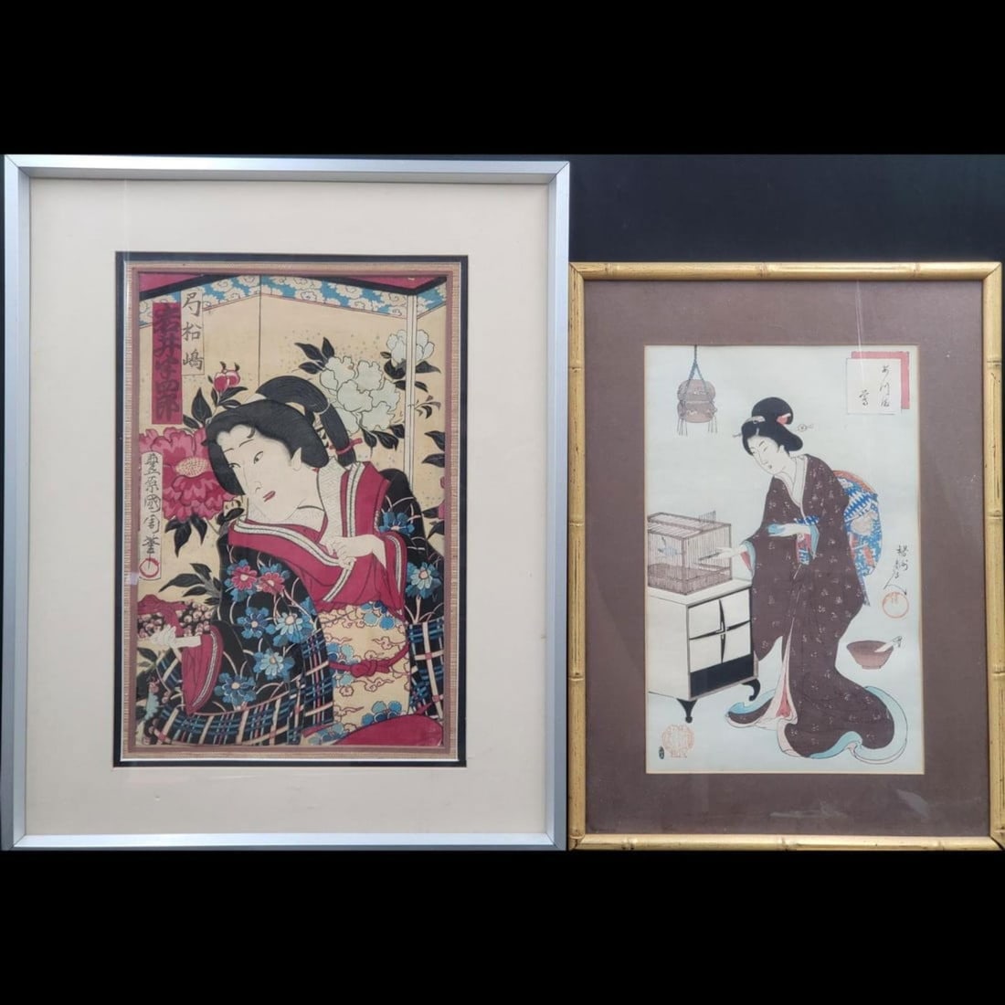 Pair Of Framed Japanese Wood Block Prints (1 of 11)