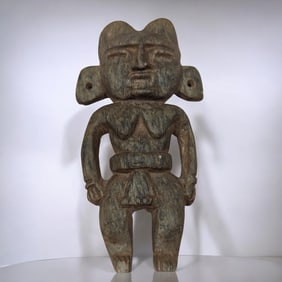 An Early Carved Stone Olmec Figure
