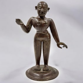 HEAVY Bronze Sculpture Of Radha