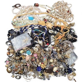 Lot Of Costume Jewelry, Beaded Necklaces, And Earrings