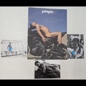 Lot Of Mexican "Yummy" Male Nude Photography Pieces, A "Yummyzine" Magazine And Three Postcards