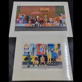 Jon Henry (American, 1916-1990) Pair Of Signed & Numbered Prints