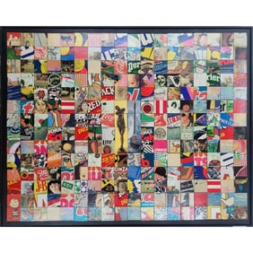 Jon Henry 1916-90 O/C Painting Titled "Charlie's World" 1986