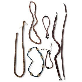 7-Piece Assorted Lot Of Necklaces, Bauxite, Carnelian, & More