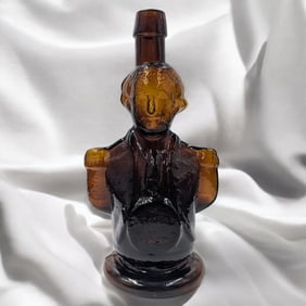An Old Hand Blown Washington Amber Bottle