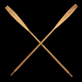 A Pair Of Shaw & Tenney Oars, Barnegat Bay Rowing Club