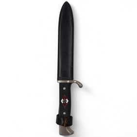 Hitler Youth Knife & Scabbard W/ Motto, "Blut Und Ehre" & Initials RZM M 7/2 Circa 1937