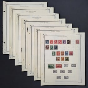Scotts American Stamps Album United States 1847-1895, 7 Pages