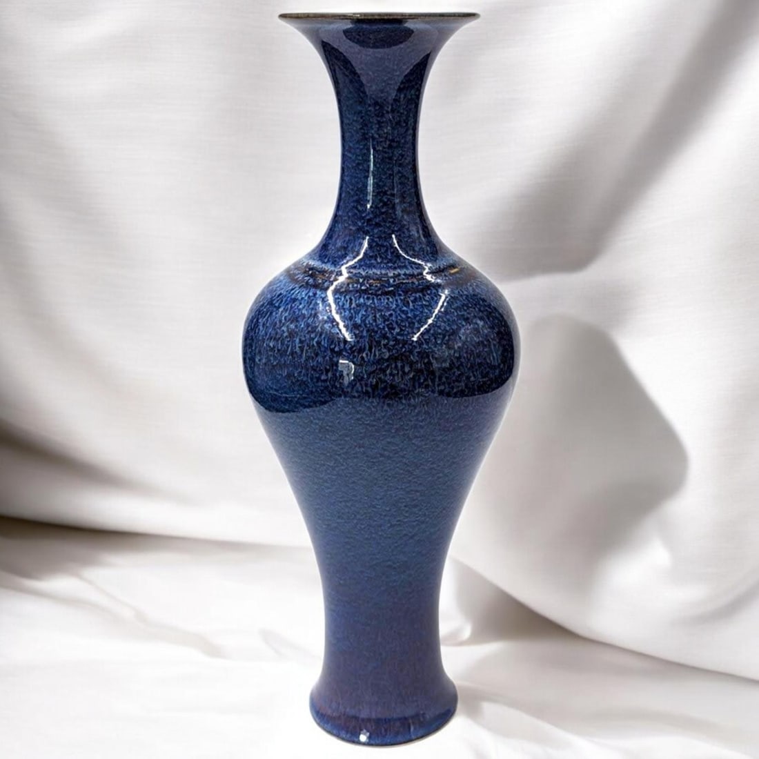 Chinese Cobalt Blue Flambe Glazed Vase With Character Mark (1 of 13)