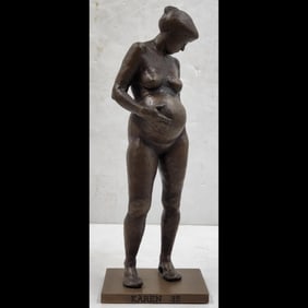 Bronze Figural Nude Sculpture From T.J. Dixon's "Real Women" Project, Kären 35 SOLD FOR NON PROFIT