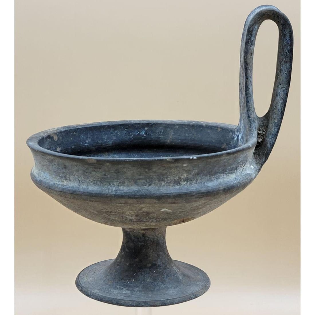 Ancient Black Pottery Etruscan Kantharos (1 of 18)