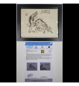 Pablo Picasso 1881-1973 Ink On Laid Paper With COA And Provenance