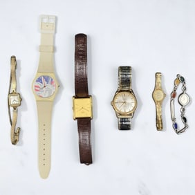 An Assorted Lot Of Vintage Wrist Watches, 6 Pieces