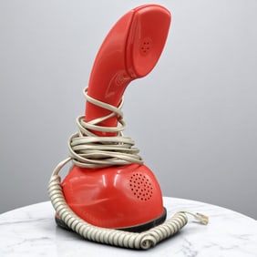 Vintage Midcentury ERICOFON One-Piece Rotary Dial Telephone