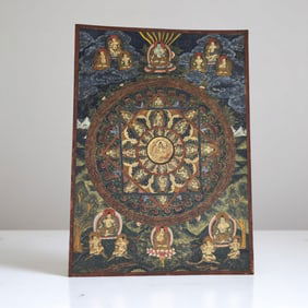 A Fine Hand Painted Tibetan Thangka