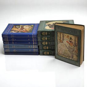 The Bookhouse For Children, 12 Assorted Vintage & Antique Books