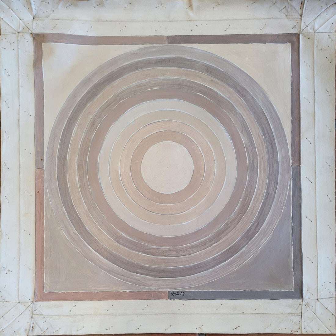 S.H. Raza Signed And Dated 2004 Acrylic On Canvas With COA (1 of 9)