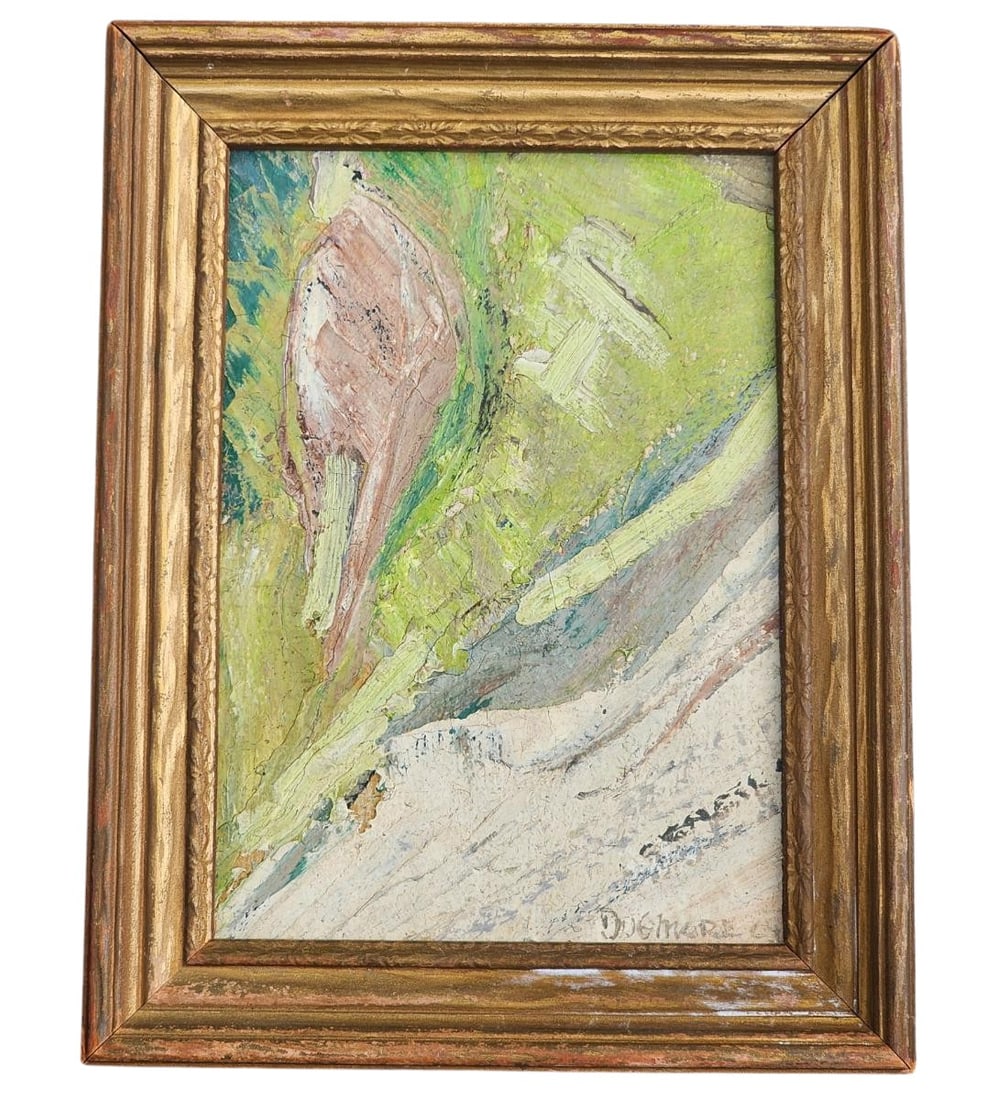 American Edward Dugmore 1915-1996 Abstract Painting Signed Lower Right (1 of 9)