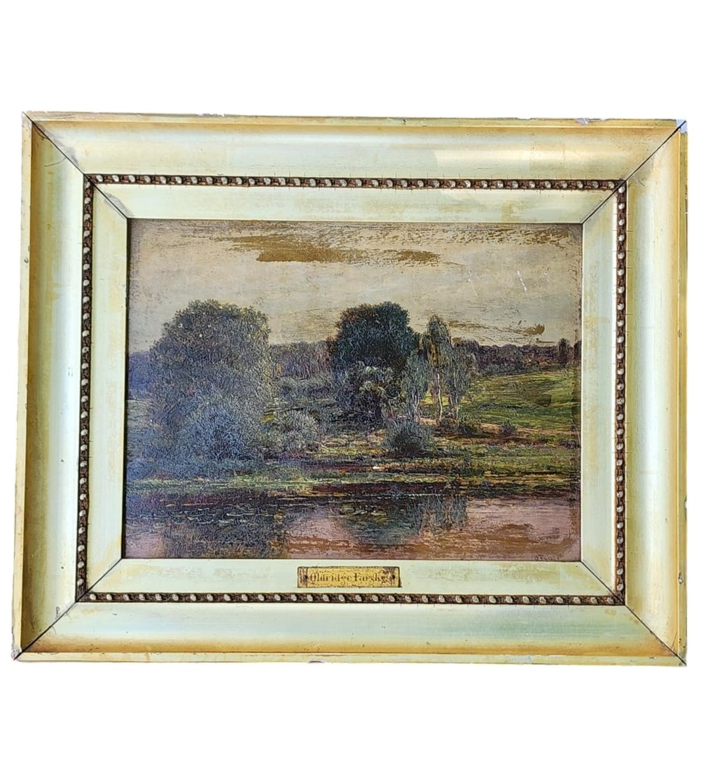 Czech German American-Oldrich Farsky 1860-1930 Landscape Painting Signed Lower Right: Czech German American-Oldrich Farsky 1860-1930 Landscape Painting Signed Lower Right. Frame Measure 13.5" X 16.5", Sight 8.5" X 11.5". Provenance: Single Private Estate Florida. Please copy