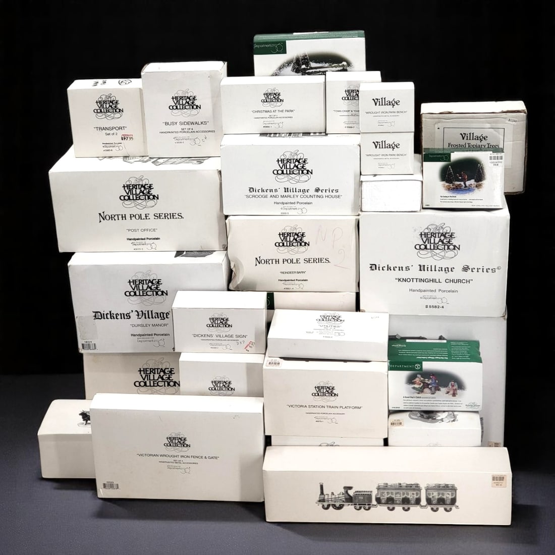 Heritage Village Collection Dept. 56 Hand Painted Porcelain Set, 28 Pieces (1 of 10)