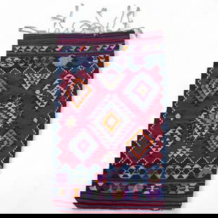 Vintage Hand Woven Islamic Kilim Wool Wall Hanging: Vintage Hand Woven Islamic Kilim Wool Wall Hanging. Measures approx. 50" X 29 1/2" . Please copy and paste the URL link below to review our Terms and Conditions for bidding, payment, shipping