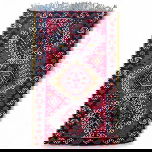 Large Vintage Kurdish Or Turkish Kilim Wool Rug: Large Vintage Kurdish Or Turkish Kilim Wool Rug. Measures approx. 64" X 39" . Please copy and paste the URL link below to review our Terms and Conditions for bidding, payment, shipping and ot