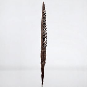 Papua New Guinea Wood Carved Ancestor Figure