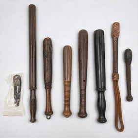Lot Of 7 Vintage / Antique Police Nightsticks