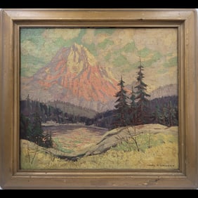 Carl Krafft (1884–1938) Signed Oil On Canvas Landscape Painting