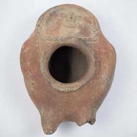 Large Pre-Columbian Pottery Ritual Effigy Vessel